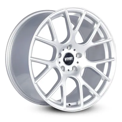 (1) 19  VMR Wheels V810 19x10 Et25 +25 Offset 5x120 72.6mm Bore | Hyper Silver • $224.99