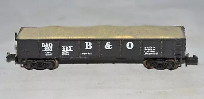 N Scale Trix (Austria) B&O 602 B&O 257 Black Gondola With Sand Load • $21.95