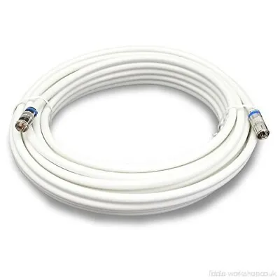 Coaxial Satellite Cable F Type Aerial Lead Male To Male Sky Virgin Media Ext • £5.29