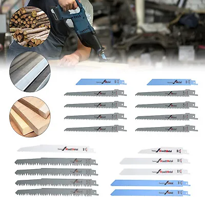 £7.69 • Buy Saxton 20 Reciprocating Sabre Saw Blades Combo Wood & Metal Fits Bosch Makita UK