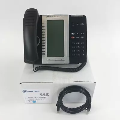 Mitel 5330 IP Backlit Dual Mode Gigabit Phone - Bulk (50005804) Refurbished • $31.44