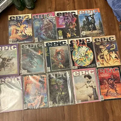 Epic Illustrated Marvel Lot Of 14 Magazines 1981-1984 Most In Really Good Cond • $111.20