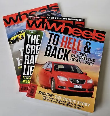 Wheels Car Magazines Australia February July & October 2013 Bundle • $24.95