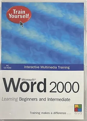 Microsoft Word 2000 Learning Beginners And Intermediate PC - CD ROM - Free Post • £4.50