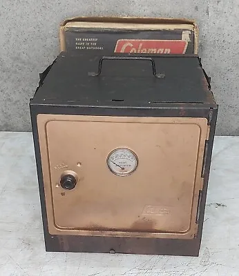 Vintage 1960s Coleman Portable Camping Oven Folding Camp Oven With Original Box • $39.99