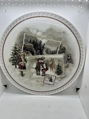 Villeroy & Boch Winter Souvenir 11 7/8” Cake Plate Christmas EUC • $97.80