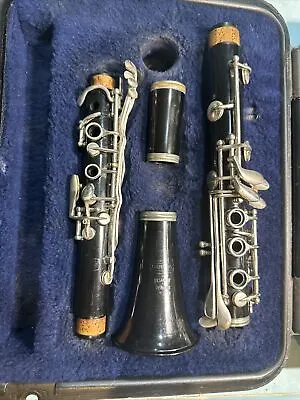 Bundy Resonite Clarinet By Selmer With Hard Carrying Case Untested • $69.95