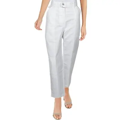 J Brand Womens Athena White Linen Blend Ankle High Rise Cargo Pants 31 BHFO 3412 • $48.99