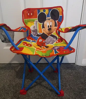 £29.99 • Buy Disney - Foldable Camp/Beach/Park Child/Toddler Chair + Carry Bag - Mickey Mouse