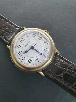 SEKONDA RAKETA 19 JEWELS VINTAGE MENS USSR WATCH WITH DATE MANUAL WIND C1970/80s • £0.99