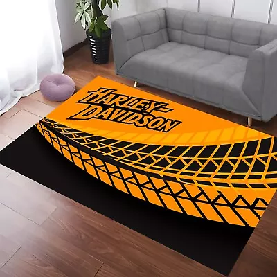 Harley Davidson Rug Motorcycle Rug Harley Funs Rug Office RugLiving Room Rug • $13.95