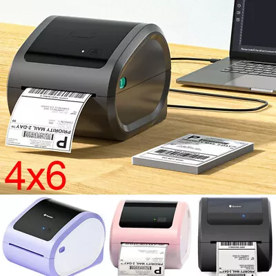 Bluetooth Thermal Label Printer 4x6 Shipping Desktop Wireless Label Maker Lot • $16.99