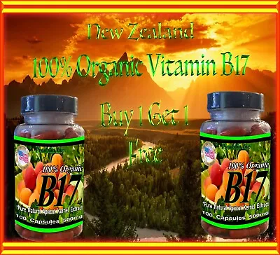 100% Organic Vitamin B17 Bitter Apricot Kernel Seed Extract Powder X 200Capsules • $28