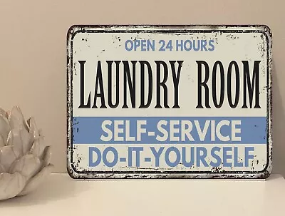 1x Laundry Room Quote Metal Plaque Sign Gift House Novelty (mt229) • £3.99