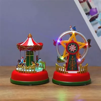 Music Luminous Music Carousel Exquisite Ferris Wheel Decoration  Christmas • $29.21