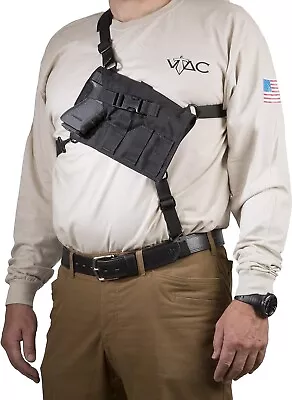 VIKING TACTICS VTAC Big Rig Automatic Black Chest Holster VTAC-BigRig-Auto-BK • $89.50