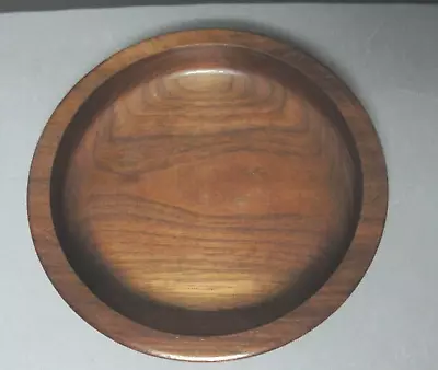 Walnut Salad Bowl Snack Nut Candy Dish Round Plate Trinket Dish Handmade 8.5  • $17.90