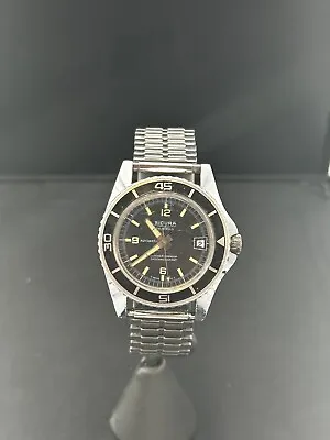Vintage Sicura By Breitling Superwaterproof 400 25 Jewels Automatic Watch • $500