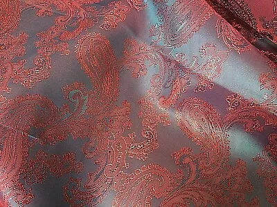 Paisley Jacket & Dress Lining Jacquard Fabric Material • £3.99