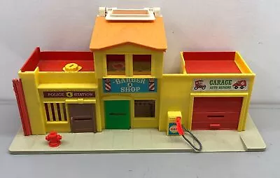 Lot Of Vintage Fisher Price Play Family Village W/cassette Player Toys • $9.99