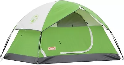 Coleman Sundome 3-Person Dome Camping 7'x7' Tent Palm Green Easy Set Up • $49.99