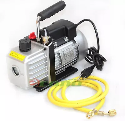 $89.99 • Buy 3CFM AC A/C ELECTRIC ROTARY VANE DEEP Air Vacuum Pump For R134A & R12/R22 NEW