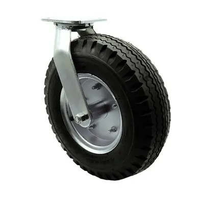 12 Inch Black Pneumatic Wheel Swivel Caster Service Caster Brand • $70.90