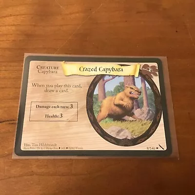 Harry Potter TCG Crazed Capybara 8/140 WOTC Chamber Of Secrets RARE Card  • $3.99