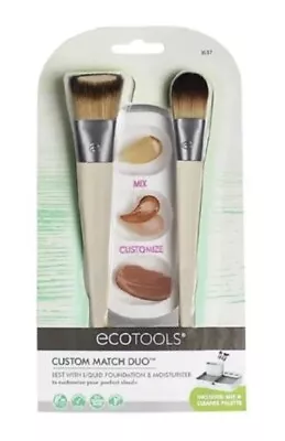 EcoTools Custom Match Makeup Brushes Set For Liquid Foundation W/ Mix Palette • $12.99