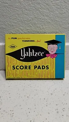 Vintage YAHTZEE Game (E.S. Lowe 1961) Original Box + Bonus Score Pads 100+ • $14.99