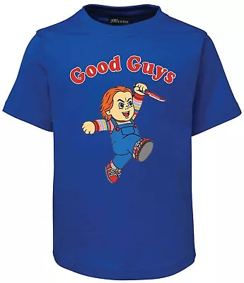 Kids T Shirt CHUCKY GOOD GUYS DOLLS Tee  Childs Play Inspired Horror   AU Seller • $22