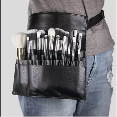 Professional Makeup Brush Belt Apron Bag Case Cosmetic Artist Strap Tool Holders • £7.80