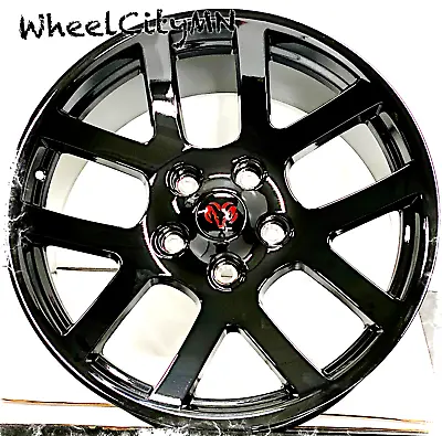 20  Gloss Black Red Dodge RAM 1500 SRT Viper OE Replica 2223 Wheels 5x5.5 +25 • $1179.99