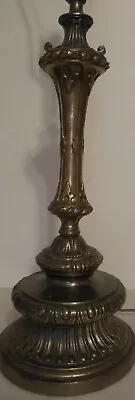  Leviton  Brass  Table  Lamp  30 ” Tall. Made In The USA. Vtg • $19