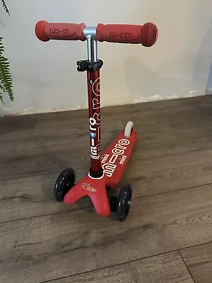 Mini Micro Scooter Deluxe Red Led • £49