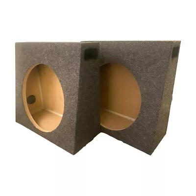 1 Pair Truck Subwoofer Slim Standard Box 8” Shallow Ported SubEnclosure-Gray • $92.95