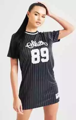 £9.99 • Buy SikSilk Womens Black Pinstripe Basketball Dress UK4 XXXS