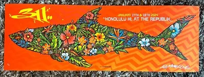 311 🦈 Honolulu Hawaii 2024 Concert Poster By Munk One #’d /35 🌸 • $199.98