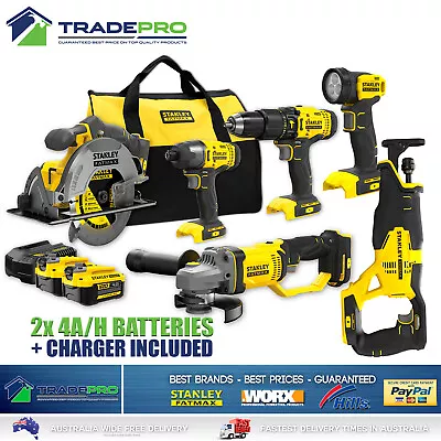 Stanley® Fatmax 18V Combo Kit 10pc Cordless Recipro Drill Saw Grinder Impact Set • $699