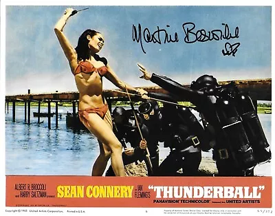 Bond Girl Martine Beswick In THUNDERBALL As Paula. In Person Signed 10 X8   #042 • £10