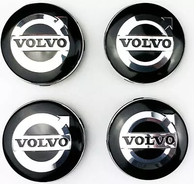 VOLVO Alloy Wheel Centre Caps. 4 X 64mm. C70 S40 S60 V50 V60 V70 S80 XC70 XC90 • $14.86