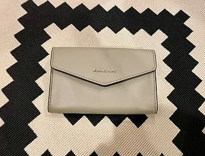 Michael Kors Gray Leather Envelope Clutch • $20
