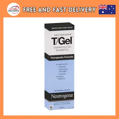 Neutrogena T/gel Anti-Dandruff Shampoo 200ml Therapeutic Dandruff Shampoo AU • $13.98