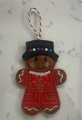 Beefeater Tower Of London Gingerbread Embroidered Christmas Tree Hanging BN • £6