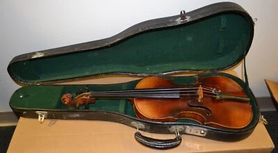$120 • Buy Old Antique Interesting 'Saxony' Labeled Violin With Interesting Case German?