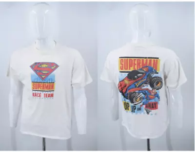2004 Vintage Superman Race Team Monster Truck T-Shirt Large DC Comics Superman • $50