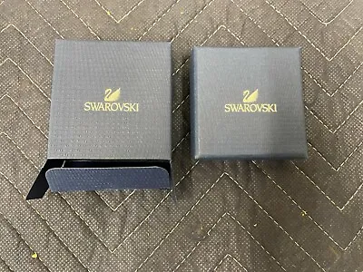 Swarovski Empty Gift Jewelry Box  Blue 2 3/8  X 2 1/2  X 15/16   NEW • $6