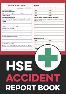 HSE Accident Report Book: A5 Accide... Crowe James Mi • £5.49