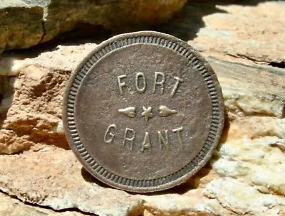 1895 FORT GRANT ARIZONA (bks $200 GRAHAM) RARE U.S. ARMY POST EXCHANGE 10c TOKEN • $195