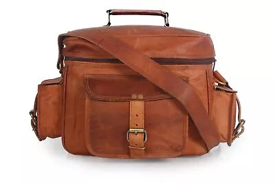 Handmade Real Leather Vintage Camera Bag  Drones Accessories Bag For DSLR Camera • $96.72